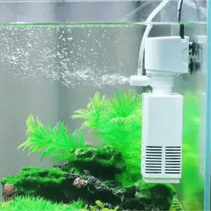 20W Aquarium Filter Pump Fish Tank Submersible Silent Oxygen Aerator Water Change Pump Aquarium Air Pump Wave Maker 880L/H