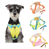 Cute Duck Adjustable Cat Harness Leash Pets Collar for Small Dog Cats Safe Comfortable Outdoor Walks Rope For Puppy Accessorie