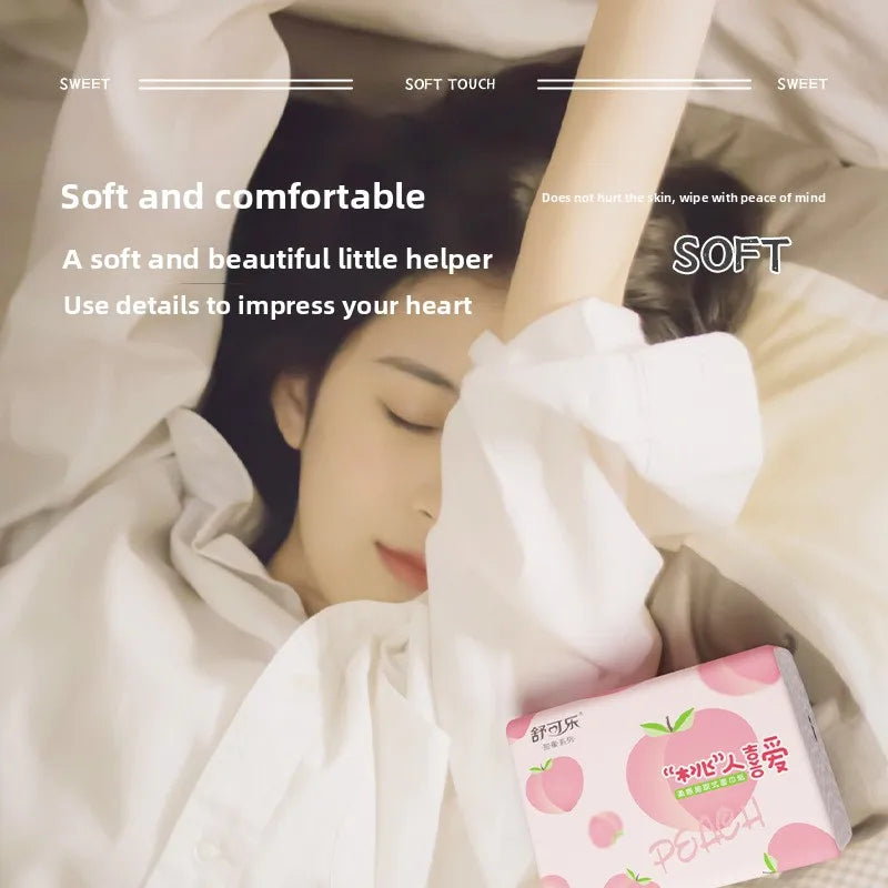 400 Sheets/pack Of Shukele Paper, 5 Layers Of Thickened, 80 Sheets/pack, Large Napkins, Large-sized Hand Wipes, Toilet Paper