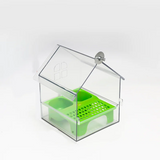 Bird Cage Feeder Parakeet Bathtub Drinker Feeding Portable Multifunction Hanging Bird Bath Hanging Shower Box for Parakeets