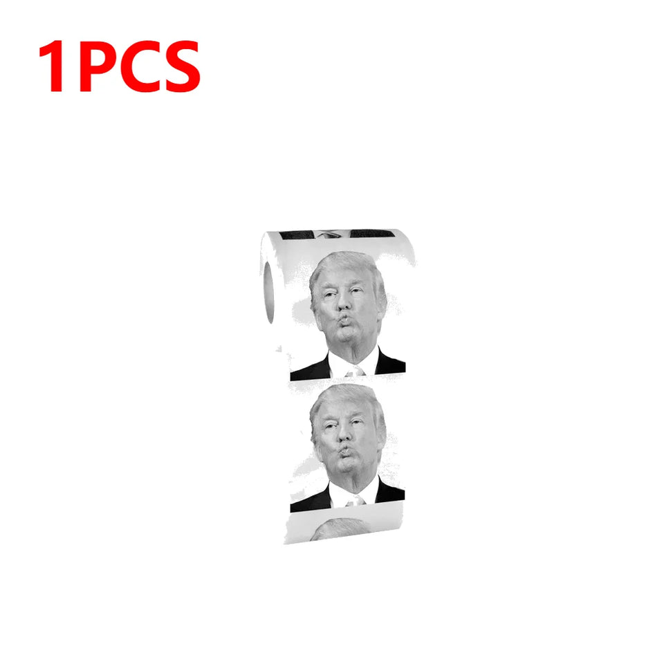 1-5PCS Roll Tissue Joke Fun Paper Tissue Gag Gift Non-fading Nontoxic Dustless Prank Creative Bathroom Toilet Roll Tissue