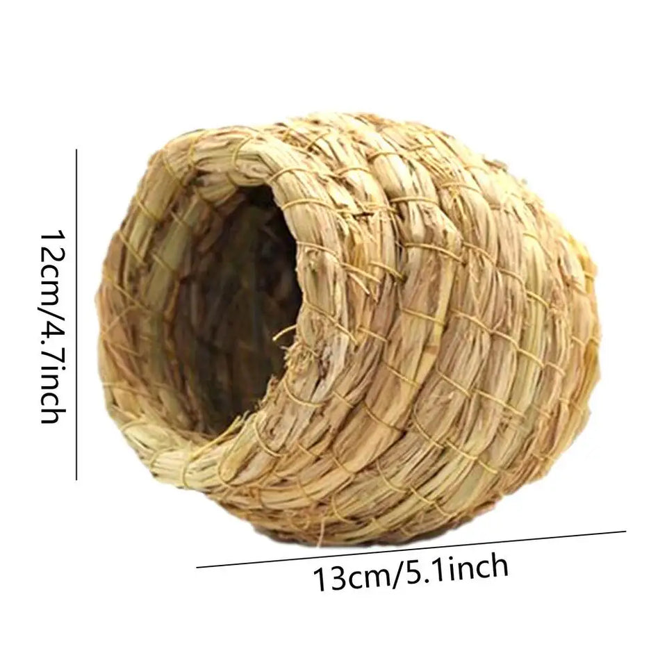Birds Nest Straw Breathable Manual Bird Cage Bedding For Parakeets Interests Natural Fiber Simulation Birdhouse Resting Breeding