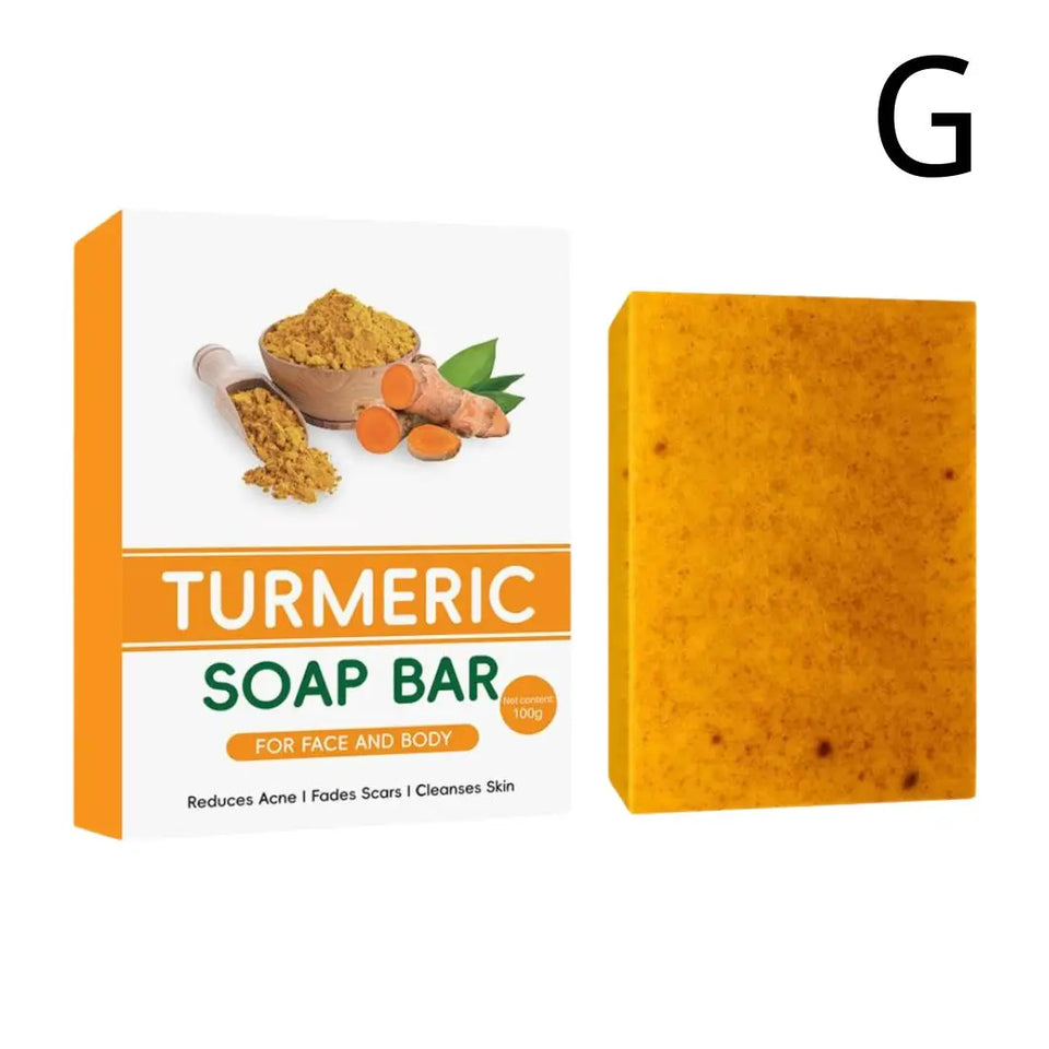 Turmeric Soap & Kojic Acid Soap Body And Facial Cleaning Handmade Soap For Dark Skin Glowing Even Skin Tone Tender Skin Care