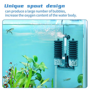 220V Aquarium Filter Fish Tank Air Pump Skimmer Biochemical Sponge Filters Fish Tanks Filtration System Aquariums Accessories