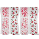 4 Rolls Christmas Pattern Toilet Paper Xmas Santa Claus Decor Tissue Towel Napkin Napkins