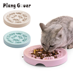 Fish Bone Dog Cat Bowl Anti Choking Slow Food Pet Bowl Pet Feeder Supplies