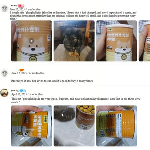 chanbuni Cat Food Cat Nutrition Food for Cats Treats for Cats hair lecithin for Puppy Dog Treats Oil Container Free Shipp