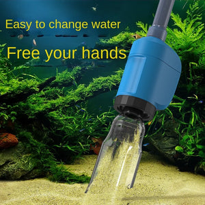 BO series fish tank low water level water changer electric submersible pump aquarium toilet suction device to clean fish feces.