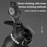 1L Thermos Water Bottle Stainless Steel Vacuum Flasks Keep Cold Hot Water Coffee bottles Portable Sport Gym Kettles With Straw