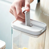 Clear Food Grade Plastic Storage Jar Airtight Seal for Kitchen Snacks Cereals Beans Kitchen Storage Organizer Kitchen Storage