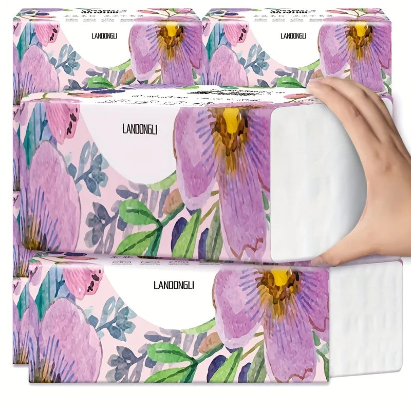 10 Packs of Facial Tissue, 270 Sheets Per Pack, Household Toilet Paper, Toilet Paper, Napkins  Toilet Paper