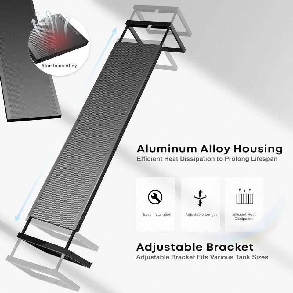 LED Aquarium light MICMOL Extreme II 450 600 900 1200 Adjustable bracket App Control Planted Growth Water Grass Fish Tank Lamps