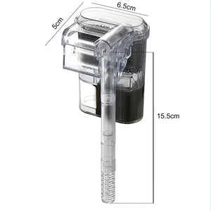 New Suspended Filter for Fish Tanks Mini Filter USB 2.5W 250H/L Suitable for Fish Tanks Below 30cm Aquariums