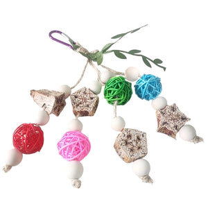 Bird Chewing Toy Funny Cotton Rope Pinecone Parrot Toys Bite Resistant Bird Tearing Toy Cockatiels Training Cage Toys For Birds