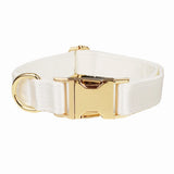 Bowtie Dog Collar Leash Harness White Unique Style Necklace with Detachable Bow Tie for Puppy Small Medium Large Dogs Wedding