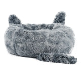 Cartoon Cat Bed Pet Nest Super Soft Warm Round Pet for Bed Semi Enclosed Dog and Cat House 2 in 1 Sleeping Bag Cat Princess Bed
