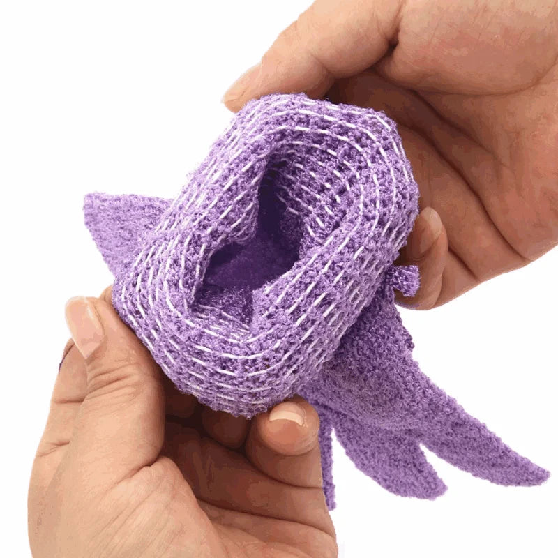 1-4pcs Body Cleaning Washcloth Soft Brush Home Hotel Bathroom Shower Ball Back Scrubber Set Exfoliating Skin Towel Bath Gloves