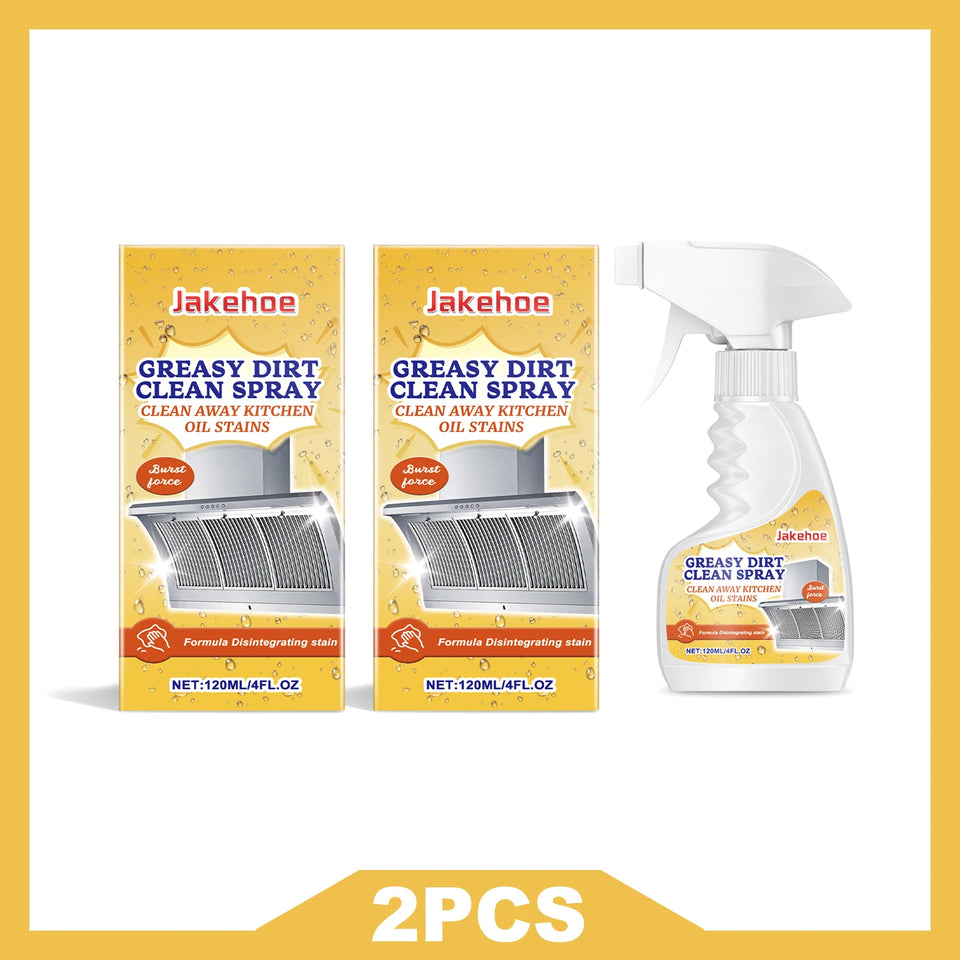 JAKEHOE Greasy Dirt Clean Spray Kitchen Powerful Remover Oil Multipurpose Dirt Degreaser Cleaning Agent Washing Home Use Cleaner