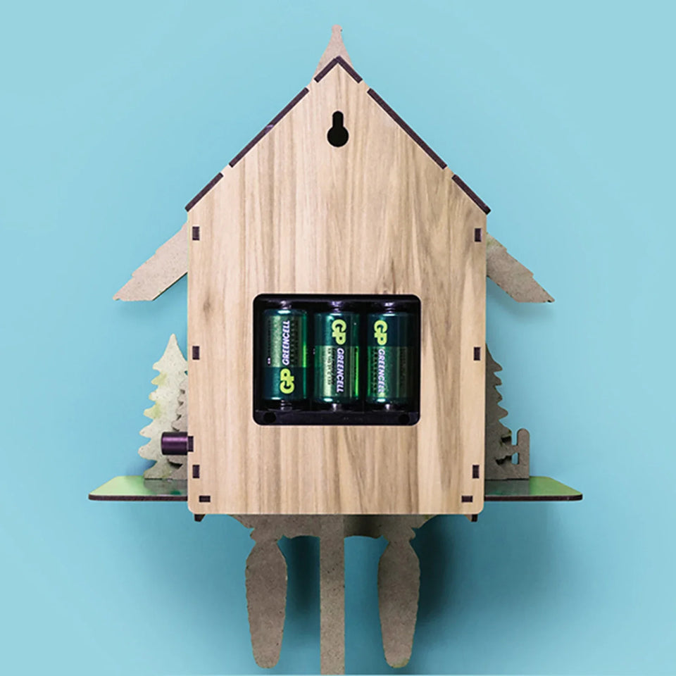 Cuckoo Clock,Wall Mount Time Bell Swing Alarm Watch Imitation Wood Style with Easy-to-Read Dials Bird Clock for Living Room