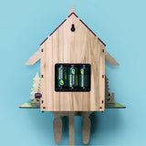 Cuckoo Clock,Wall Mount Time Bell Swing Alarm Watch Imitation Wood Style with Easy-to-Read Dials Bird Clock for Living Room