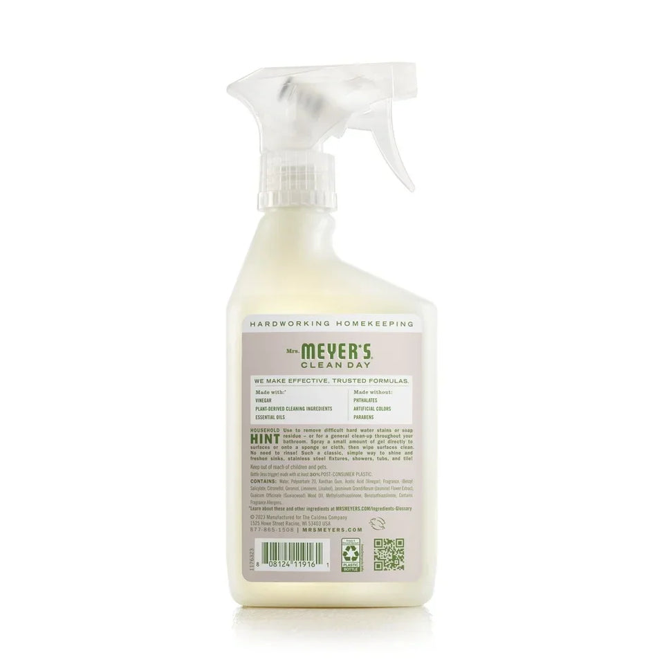 Vinegar Gel Cleaning Spray No Rinse Formula Plant Derived Bathroom Cleaner Streak Free Apple Blossom Scent 16 Fl Oz