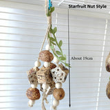 Bird Chewing Toy Funny Cotton Rope Pinecone Parrot Toys Bite Resistant Bird Tearing Toy Cockatiels Training Cage Toys For Birds