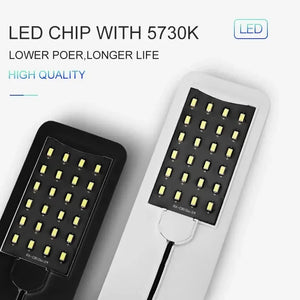 Ultra Thin LED Aquarium Light 5W/10W/15W Aquatic Plant Lighting Waterproof Clip-on Lamp For Fish Tank Plants Grow Light