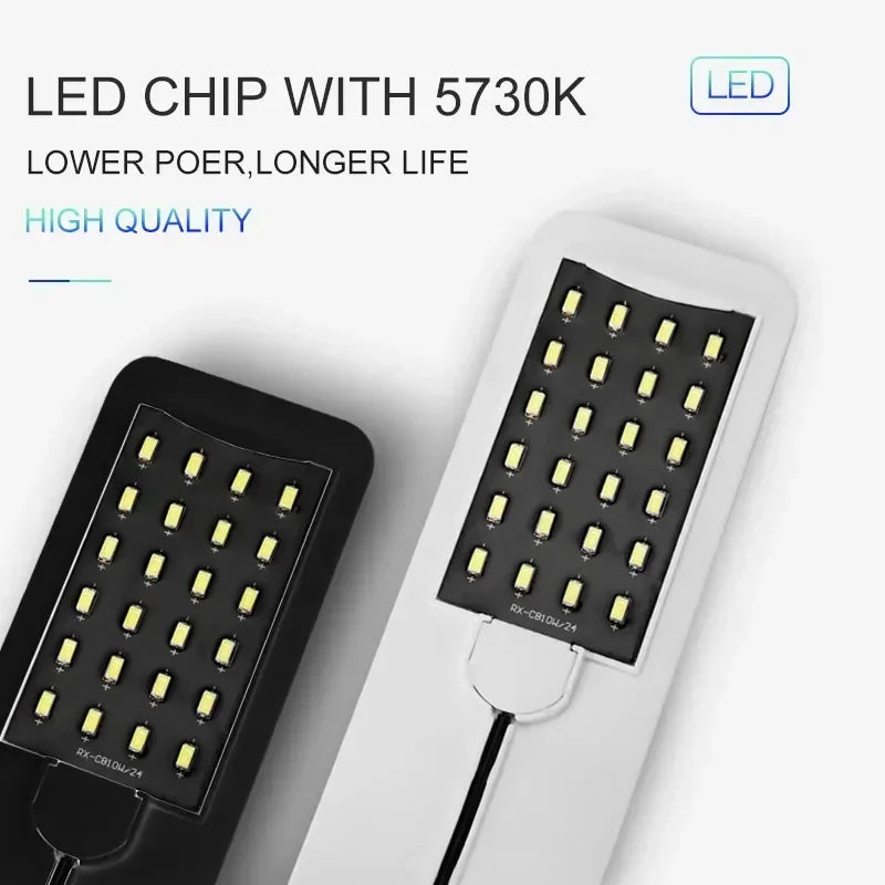 Ultra Thin LED Aquarium Light 5W/10W/15W Aquatic Plant Lighting Waterproof Clip-on Lamp For Fish Tank Plants Grow Light