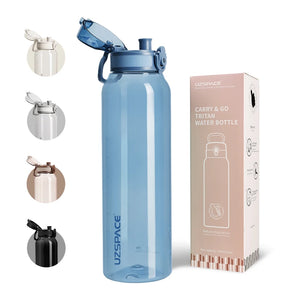 New UZ 1L BPA-Free Water Bottle Portable Leakproof Sports Drink Bottle Large Capacity Plastic Cup for School Travel Climbing Gym