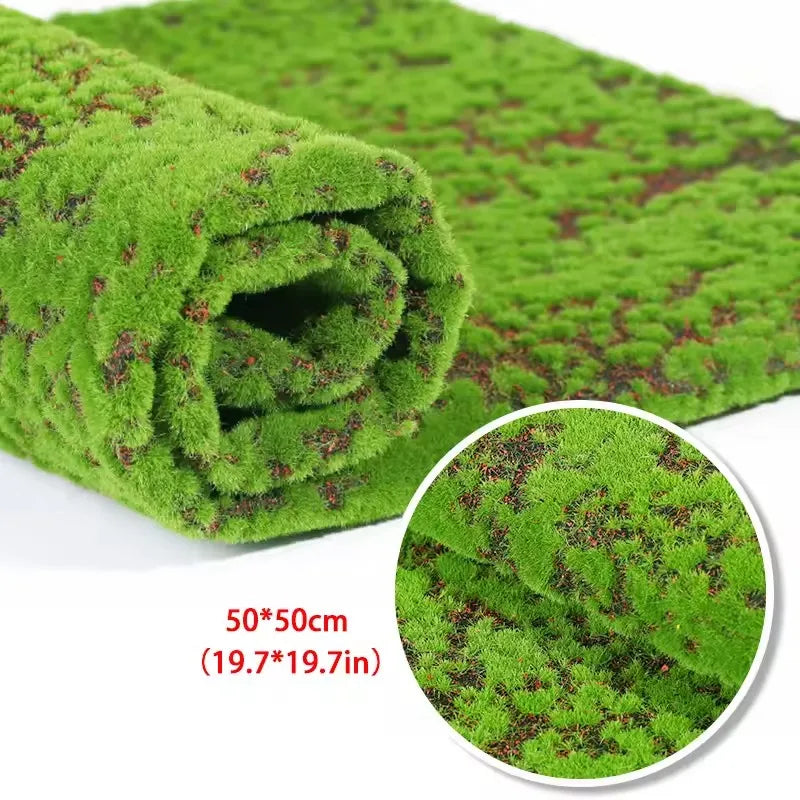 Artificial Plants Turf Moss Carpet Wall Turf Fake Green Grass Mat Decor For Home Floor Wedding Outdoor Garden Micro Landscape