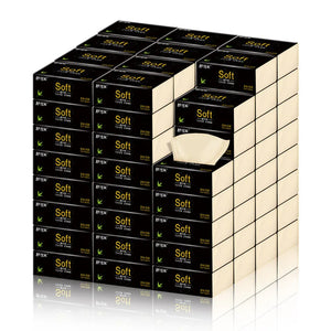 40 packs of four layer thick bamboo pulp natural color toilet paper napkins, 240 sheets of toilet paper for home use
