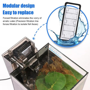 Fish Tank Filter Water Pumps External Hang Up Filter For Aquarium Filter Oxygen Submersible Water Purifier Suspended Filter