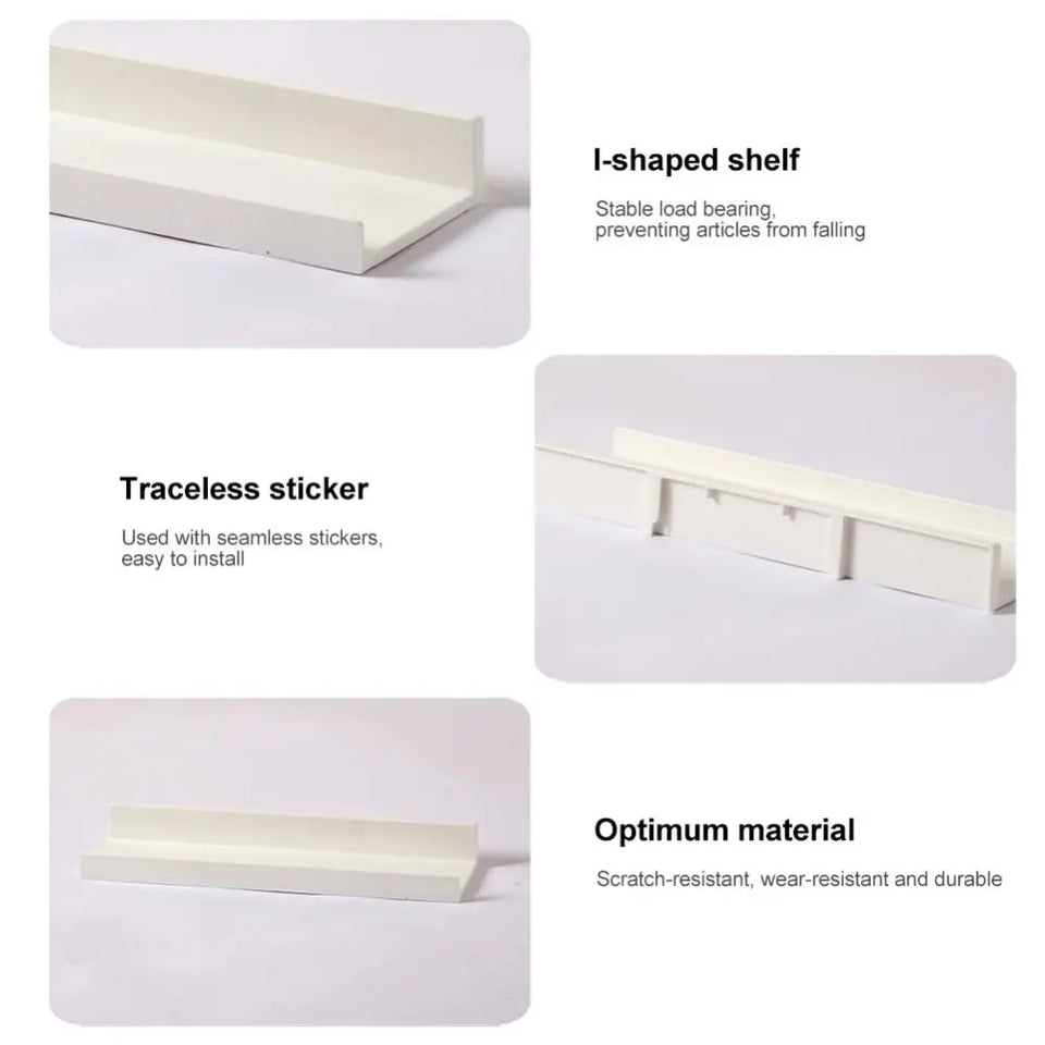 Multifunction Wall Mounted Bathroom Shelf ABS Self Adhesive Shower Storage Rack No-drill Stable Wall Organizer Kitchen Bathroom