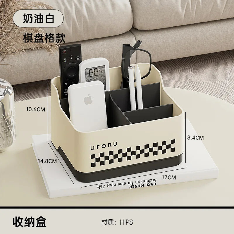 Desktop Storage Box Living Room Remote Control Miscellaneous Organizing Box Office Dormitory Stationery Compartment Home Supply