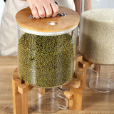 5L/7.5L Rice Dispenser Flour and Cereal Container Creative Glass Food Storage Container for Kitchen Organization
