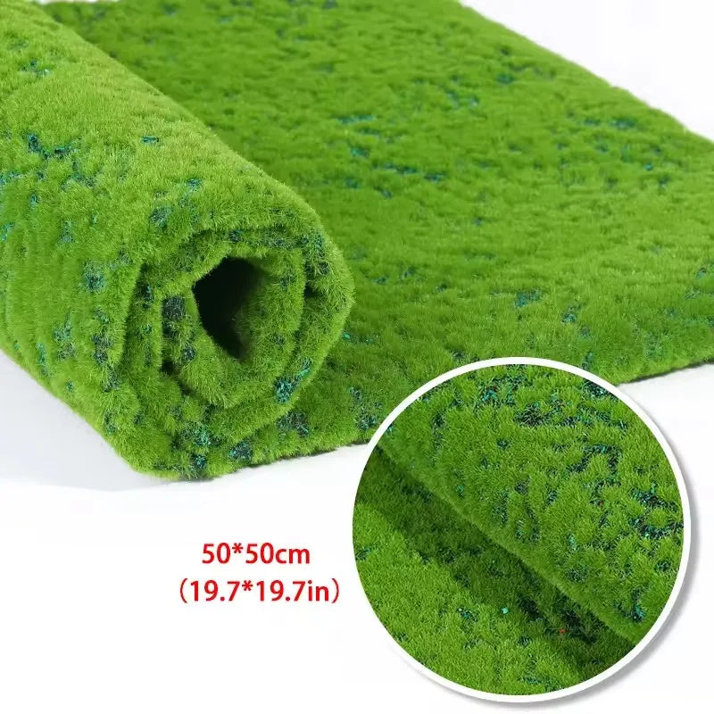 Artificial Plants Turf Moss Carpet Wall Turf Fake Green Grass Mat Decor For Home Floor Wedding Outdoor Garden Micro Landscape