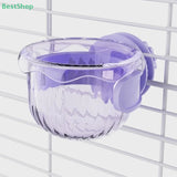 ♥♥♥Plastic Parrot Feeder,Transparent Bird Food Box,Splash-proof Water Feeder
