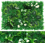 Green Artificial Plants Wall Panel Plastic Outdoor Lawns Fake Flowers Decor  Wedding Backdrop Party Garden Grass Flower Wall