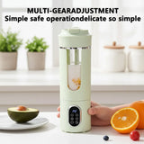 New 530ml Portable Juicer Wireless USB Charging Crushed Ice Electric Juicing 12 Blade 4 Gears 7.4V Mini Fresh Juice Blender