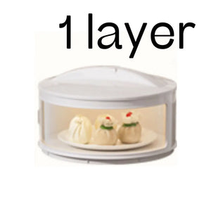 Anti Fly Vegetable Cover Food Insulation Covers 3/4/5 Layer Transparent Stackable Dustproof Leftovers Food Storage Box Container