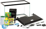 Aquarium, 10 Gallon, Complete Tropical Fish Tank Kit with LED Lighting for Freshwater Fish