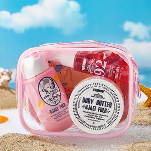 Travel Toiletries 3-Piece Set: Body Wash, Body Lotion & Mini Perfume – Portable for Business Trips, Long-Lasting Fragrance