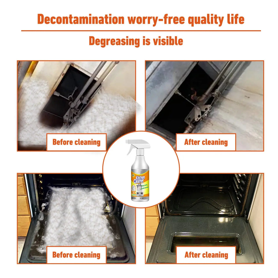 Portable 60ml All Purpose Kitchen Cleaner Stove Remover Removes Oil Dirt Rust Grease Degreaser Household Kitchen Cleaning Spray