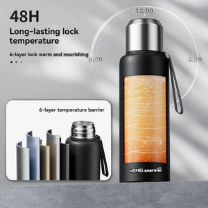 1.5L Thermos Bottle For Tea Stainless Stee Insulated Coffee Bottle Hot Water Bottles Vacuum Flask Mug Thermal Containers Cup