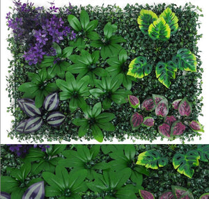 Green Artificial Plants Wall Panel Plastic Outdoor Lawns Fake Flowers Decor  Wedding Backdrop Party Garden Grass Flower Wall