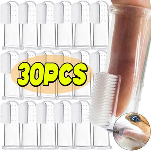 Super Soft Pet Finger Toothbrush Teddy Dog Brush Bad Breath Tartar Teeth Care Tool Dog Cat Cleaning Silicagel Pet Supplies