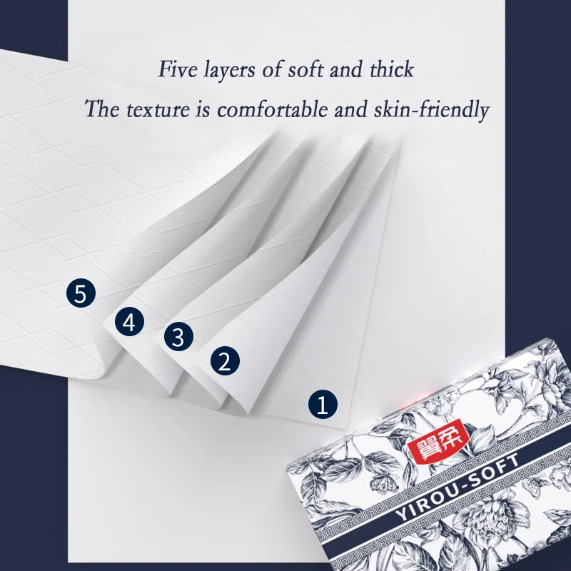 460 Sheets, 24 Large Bags Of Tissue Paper, Full Box Of Household Toilet Paper, Tissue Paper, Toilet Paper, Napkin Paper, Etc