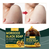 Natural Morocco Black Soap Dead Skin Remover Body Scrub Purifying Deep Cleansing Gentle on All Skin Types 100G/3.530Z