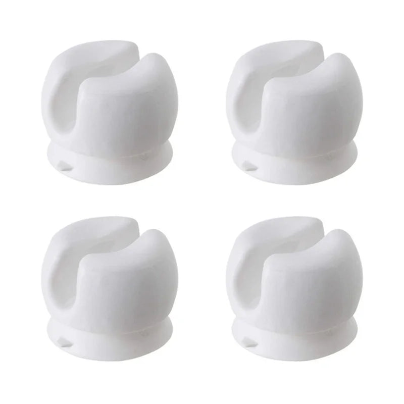 1/4Pcs Simple Toothbrush Holder With Suction Cup Wall Mounted Tooth Brush Storage Organizer Rack Bathroom Accessories