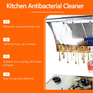 120ml Kitchen Oil Cleaner Remove Grease Stain Strong Decontamination Household Oil Dirt Cooktops Stoves Cleaning Spray Easy Use